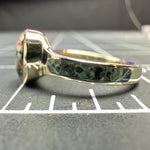 Chlorastrolite Greenstone 14k Inlay Ring