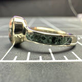 Chlorastrolite Greenstone 14k Inlay Ring