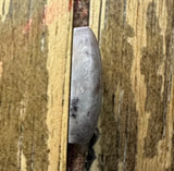 Copper Replacement/Inclusion Brecciated Ghost Agate Cabochon