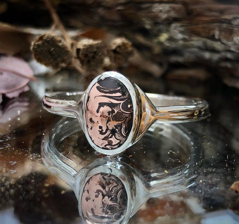 Copper Replacement Eye Agate Ring $400