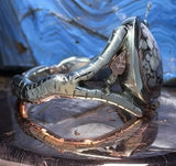 Custom Copper Replacement Agate Ring