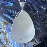 Pioneer Swirl Furnace Glass Pendant — Historic Michigan Industrial Glass (Sterling Silver Set)