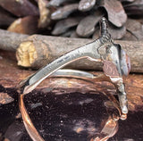 Yellow Birch Copper Replacement Eye Agate Ring