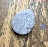 Copper Replacement/Inclusion Brecciated Ghost Agate Cabochon