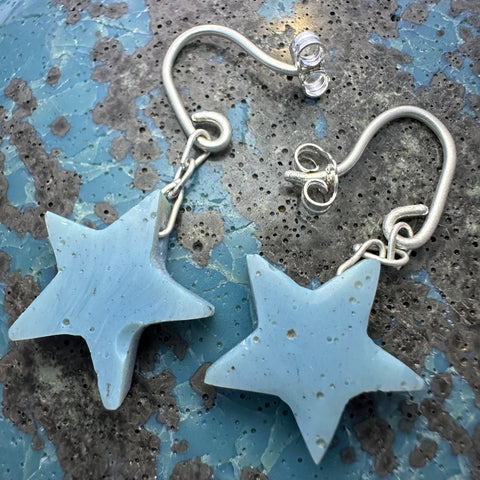 Pioneer Blue Star Earrings