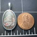 Copper Replacement Eye Agate Pendant Large