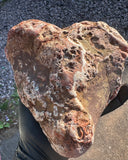 Rare Pair of Monumental Lake Superior Sagenite Agates Approximately 10.3 Pounds Combined