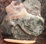 Copper Replacement Agate with Pumpellyite and chlorite inclusions