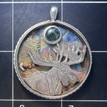 Reserved moose pendant