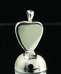 Heart Greenstone Mesolite Pendant