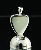 Heart Greenstone Mesolite Pendant