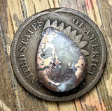 Copper Replacement Agate Cabochon