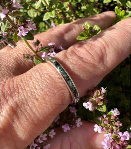 Greenstone Inlay Ring