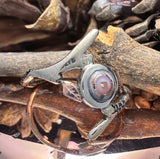 Yellow Birch Copper Replacement Eye Agate Ring