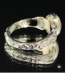 Copper Replacement Agate Ring 14k Gold Filigree