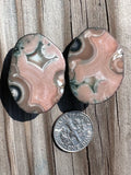 Copper Inclusion Eye Agate with Amethyst Eye