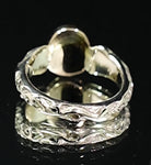 Copper Replacement Agate Ring 14k Gold Filigree