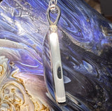 Pioneer Swirl Furnace Glass Pendant — Historic Michigan Industrial Glass (Sterling Silver Set)
