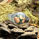 Mesolite Chlorastrolite Flower Ring