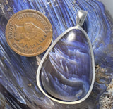 Pioneer Swirl Furnace Glass Pendant — Historic Michigan Industrial Glass (Sterling Silver Set)