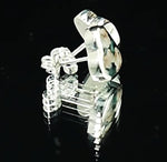 Heart Greenstone Mesolite Earrings