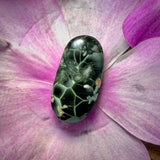 Greenstone Cabochon Mesolite Inclusions