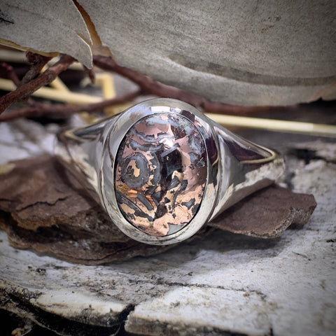 Custom Copper Replacement Agate Ring